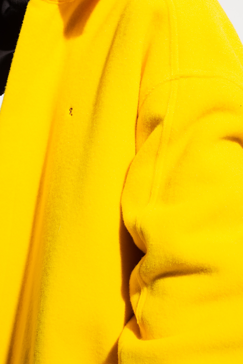 logo long sleeve mock neck pullover - Yellow Oversize jacket